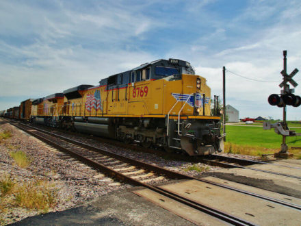 Freight train in Illinois